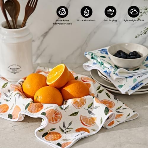 RECYCO Waffle Kitchen Towel Set of 2 - Image 3