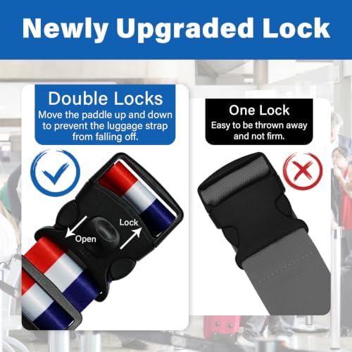 Luggage Straps for Suitcases, Travel Adjustable Belt - Image 3