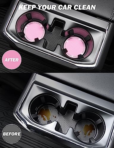 JOYTUTUS 4 Pack Car Coasters, Universal Anti-Slip Cup Holder Coasters - Image 4