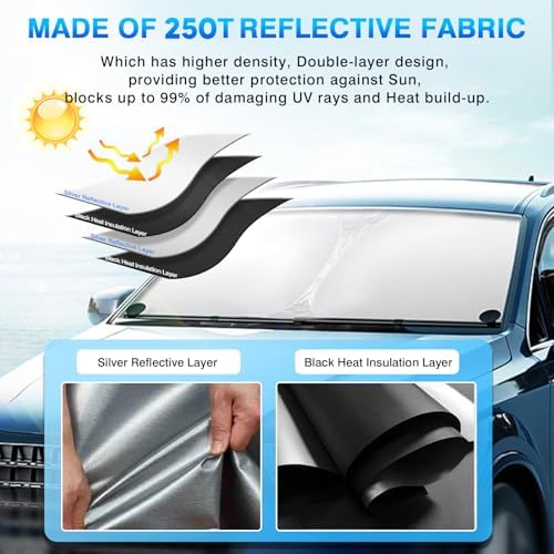 KUST Windshield Sun Shade for Honda Accord 2013-2015 2016 2017 Accessories - Image 3