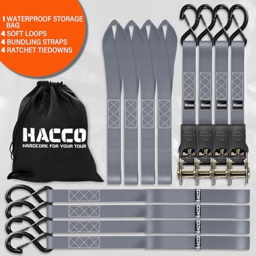 Haccoplanet Ratchet Tie Down Straps, 1 in x 16 ft - Image 5