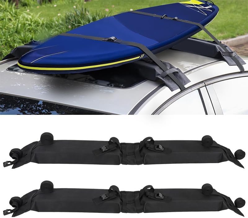 2 Pcs Soft Roof Rack Pads for VW T5 Talagon Teramont Tharu, Car Rooftop Luggage - Image 2