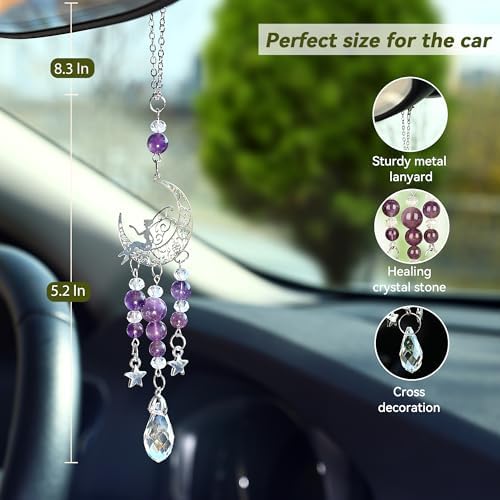 Car Rear View Mirror Accessories Christian Hanging Ornament, Angel Rearview - Image 3