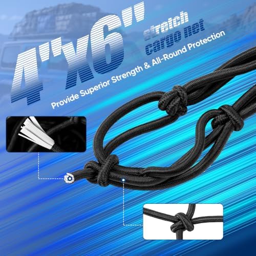 4"x 6" Cargo Net for Roof Basket and Pickup Bed - Image 5