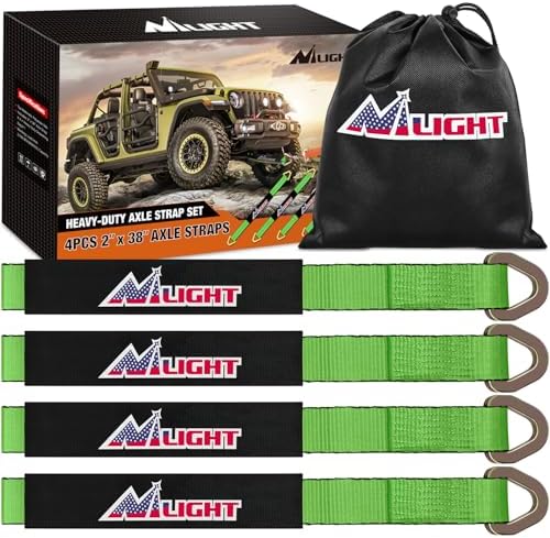 Nilight 2" x 38" Axle Tie Down Straps by Nilight