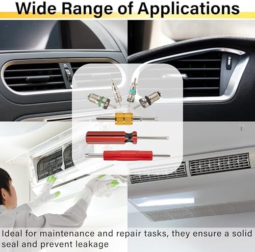 39 PCS Air Conditioning Valve Core Accessories Kit, Schrader Valve Tool - Image 7