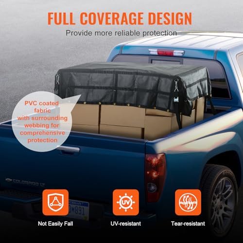 VEVOR Waterproof Cargo Net, 96 in x 81 in, Heavy Duty Truck Cargo Net- 700lbs - Image 4