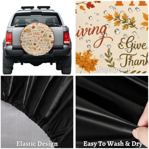 Fall Spare Tire Cover Waterproof Dust-Proof Spare Wheel Covers - Image 4
