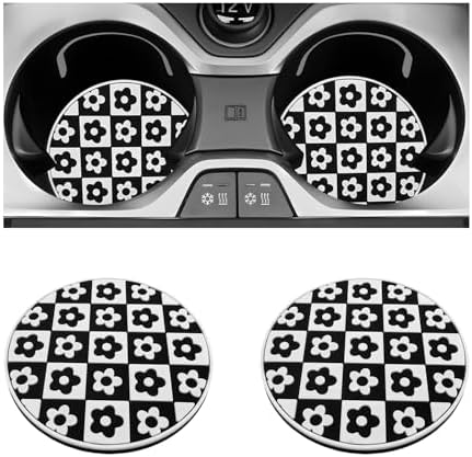 2 PCS Car Cup Coasters, 2.76 Inch Shockproof Auto Cup Holder Insert Coaster by RDXCV
