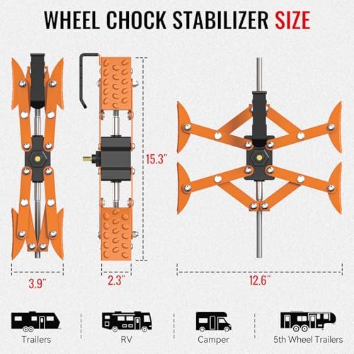 AUH X-Shape Wheel Chocks Stabilizer - Image 2