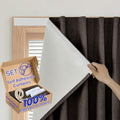 100% Blackout Curtains for Bedroom Stick On Curtains Window Shades Pull Down by Sovtfides