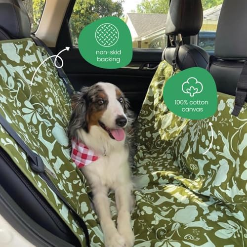Molly Mutt Light Green Dog Car Seat Cover, GOTS-Certified Cotton - Image 5