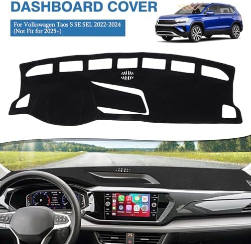 FIILINES Dash Cover for 2022 2023 2024 Volkswagen VW Taos S SE SEL, Dashboard - Image 2