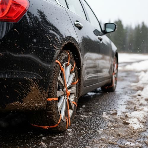 20PCS Tire Zip Ties for Snow Chains Wheel Traction Straps, Adjustable Anti Slip - Image 5