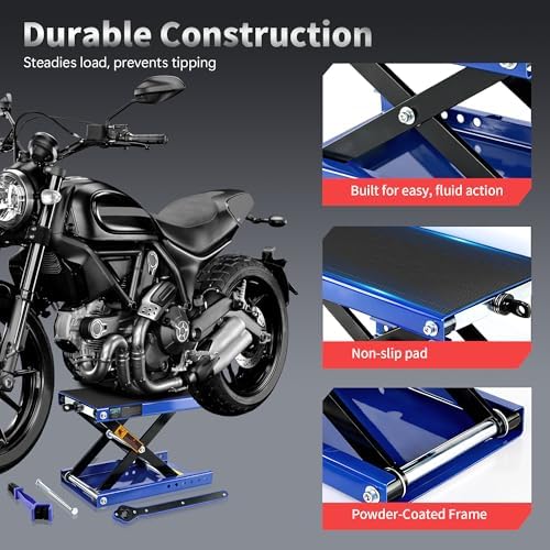 Motorcycle Lift Scissor Jack Heavy Duty Stand - Image 5