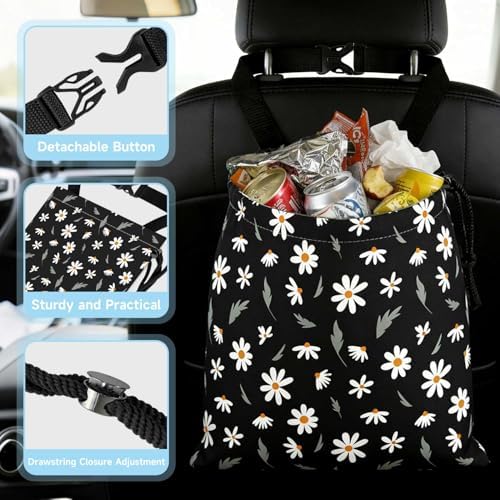 Daisy Flower Car Trash Bag - Image 4