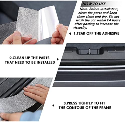 Frienda Car Door Sill Protector Edge Guards, 2.8 Inch Wide, 16.4 Feet - Image 3
