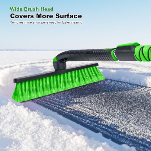 SEAAES 48 Inch Extendable Snow Brush, Windshield Ice Scraper - Image 4