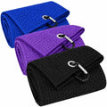Golf Towel 3 Pack 16" X 16" Microfiber Waffle Pattern Golf Cleaning Towel by Unknown