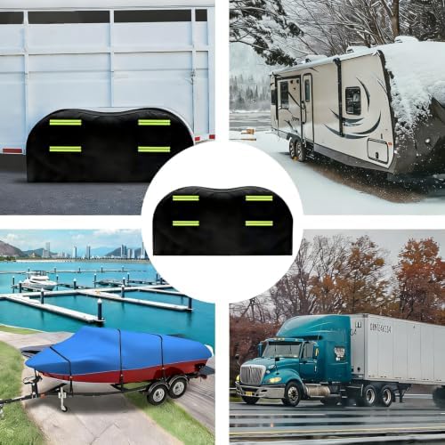 RV Tire Covers, Dual Axle Wheel Cover Fits 30-33" Diameter Tires - Image 5