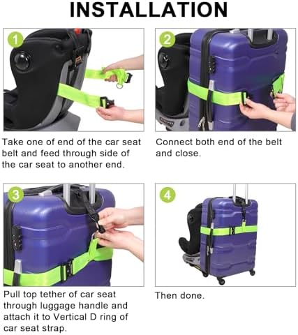 Vigorport Travel Belt, Luggage Strap Convert Carry-on Luggage into Airport - Image 4