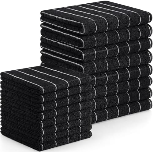Homaxy Microfiber Kitchen Towels and Dishcloths Sets, 16 Pack by Homaxy
