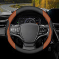 Steering Wheel Cover 14.5"-15", Non-Folding Packaging, Heavy-Duty by Mihecor