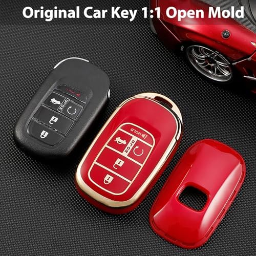 TPU Key Fob Cover with Bling Ring, Compatible with Honda Accord Civic HR-V CR-V - Image 5