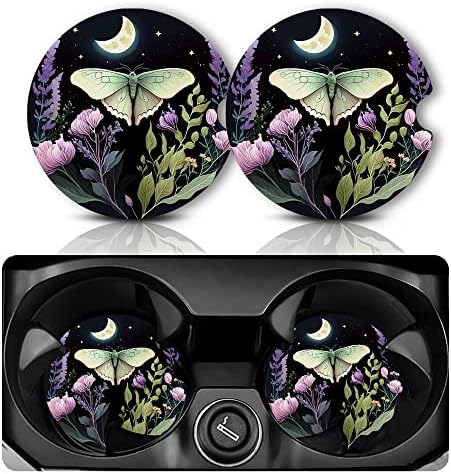Yonlevres Car Coasters for Cup Holders, 2 Pack by Yonlevres