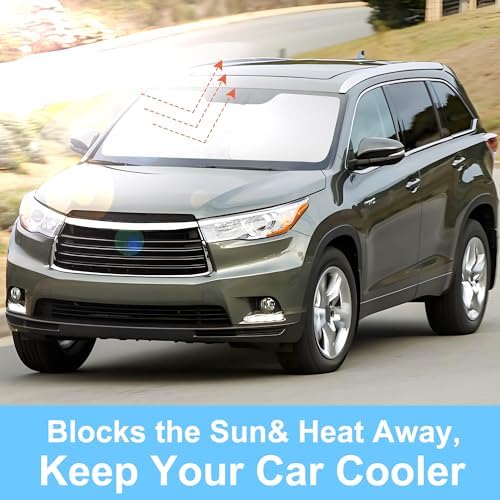 Windshield Sun Shade for 2014-2019 Toyota Highlander Accessories - Image 6