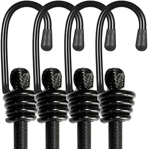 BEXSLE Bungee Cords with Hooks 2m Long, Heavy Duty Outdoor Elastic Bungee Straps by BEXSLE