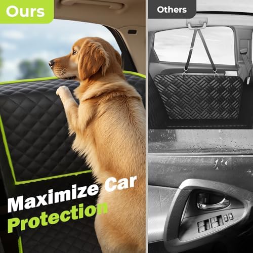 Pecute Back Seat Extender for Dogs 56.29 * 28.74 in, Car Window Fixing for - Image 3