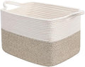 Goodpick Woven Storage Basket for Shelves, Light Brown by Goodpick