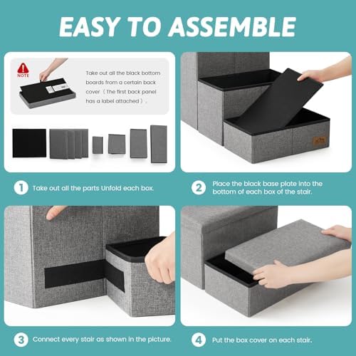 COZY KISS Dog Stairs with Storage - Image 5