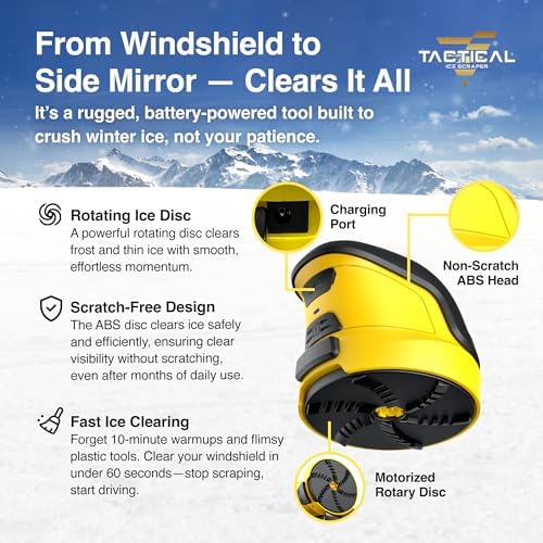 Tactical Ice Scraper Electric Ice Scrapers - Image 3