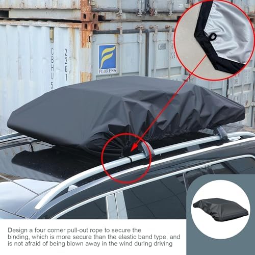 Car Roof Rack Cover, Waterproof Rooftop Cargo Cover, 74.8 x 57 Inches Rooftop - Image 4