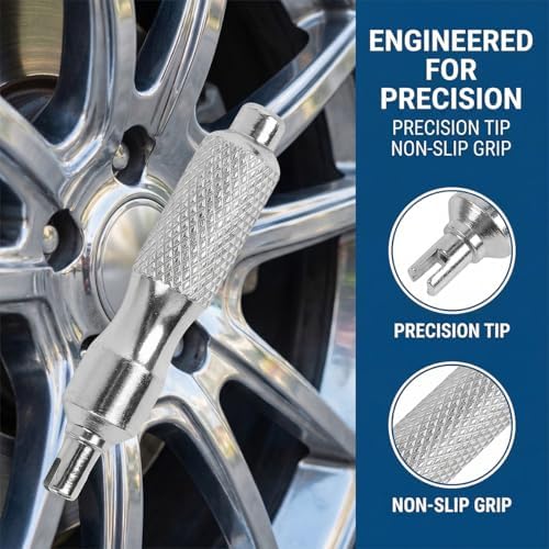 Zpana 2PCS Car Valve Core Removal Tool Keychain, Portable Stainless Steel - Image 5