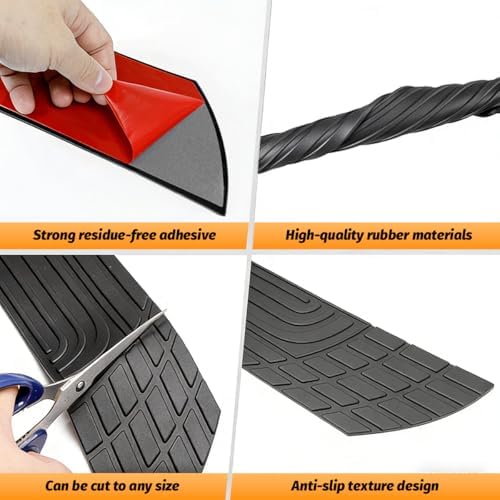 4PCS Car Door Sill Protector, Scratch-Proof Vehicle Front Rear Door Entry Step - Image 4
