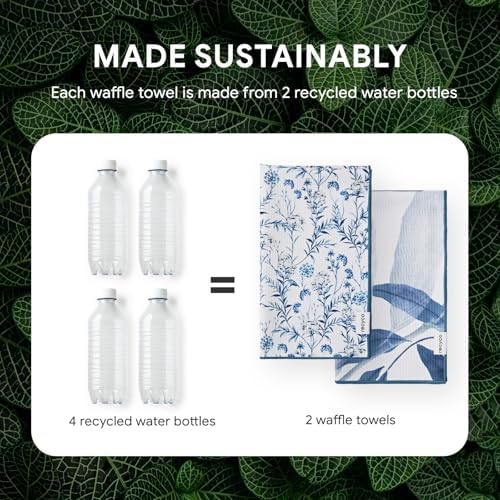 RECYCO Waffle Kitchen Towel Set of 2 - Image 6