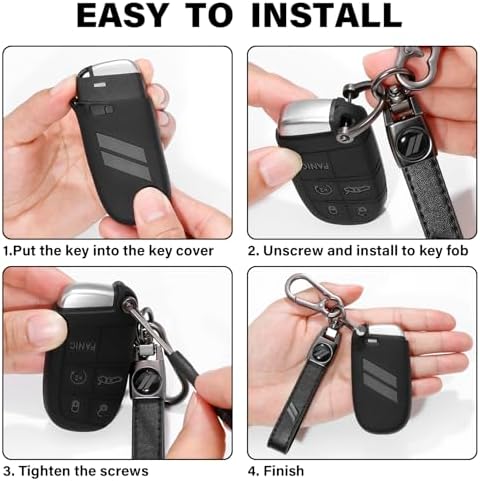 for Dodge Key Fob Cover with Keychain - Image 5