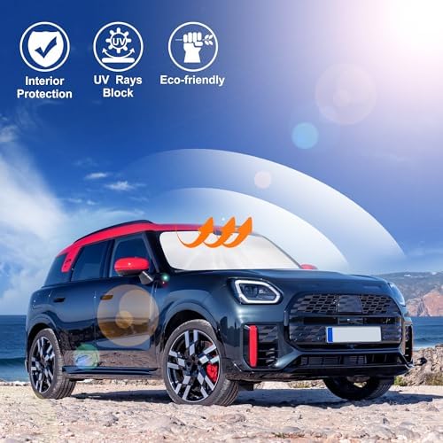 Windshield Sun Shade for 2017-2026 Mini Countryman Cooper F60 - Image 6