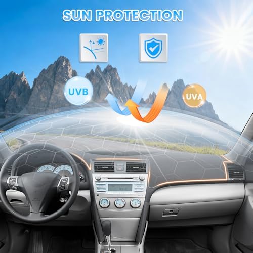 KUST Gray Dash Cover for Toyota Camry 2007-2011 【Speaker Holes were not - Image 2