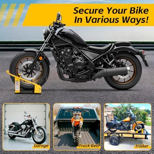 MaxxHaul Adjustable Motorcycle Wheel Chock Stand - Image 5