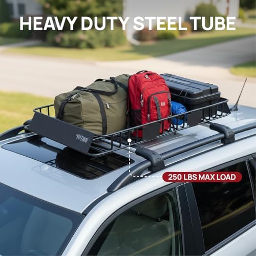Bonnlo 250lbs Extendable Rooftop Cargo Carrier, 64 * 39 * 6inch Universal Roof - Image 2