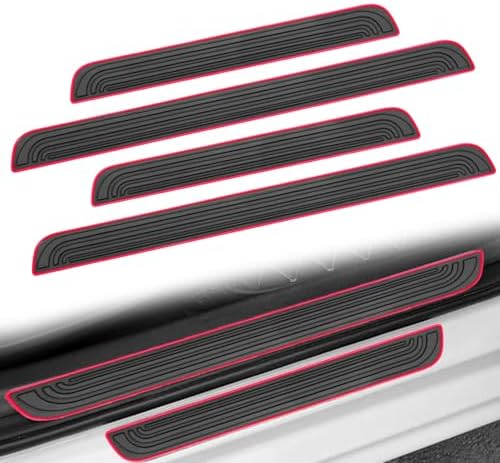 4PCS Car Door Sill Protector, Anti-Scratch & Waterproof Auto Door Edge Step by Unknown