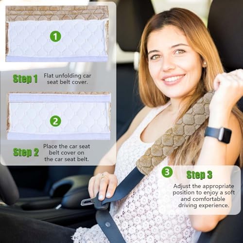 5 Pack Soft Comfort Car Seatbelt Cover Protector Pads Strap - Image 4