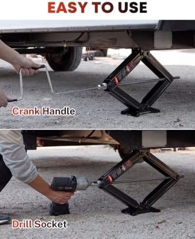 Kohree 6500lbs Heavy Duty RV Stabilizer Jacks 30 Inch, 2 Pack - Image 4