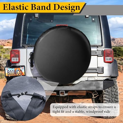 BFXM Spare Tire Cover, Fits Entire Tire Diameters 25.6-27.2 Inch - Image 6