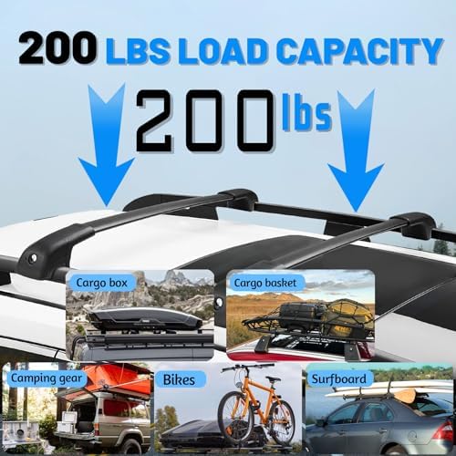 Upgraded 300LB Aluminum Roof Rack Cross Bars - Image 4