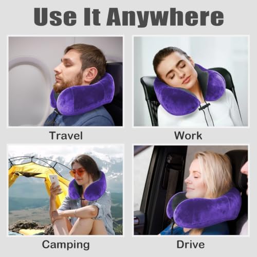 Travel Pillow, Memory Foam Neck Pillow - Image 6